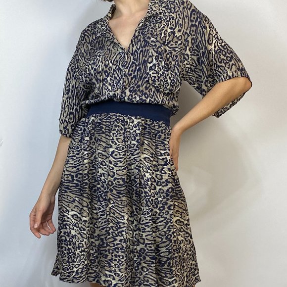 * SOLD * Vintage 80s Designer FLORA KUNG for Neiman Marcus SILK Dress, Medium - Picture 3 of 6